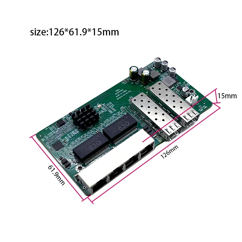 4-port POE 2.5G/10/1000M power supply 48V 2-port 10G SFP port industrial grade switch