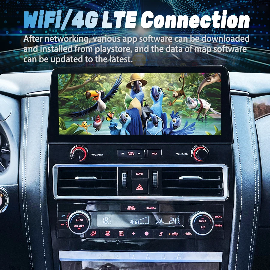 

Автомобильное радио Android 15 для Nissan Patrol QX 80 QX 56 2010-2020 DSP GPS Navi Мультимедийный видеоплеер 12,3-дюймовый экран Стерео Carplay