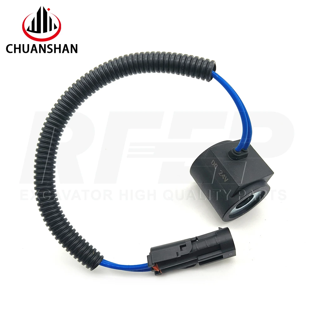 Excavator Parts Suitable For 50, 60, 70, 80, 90, 60N9, And 70N9 Travel Speed Solenoid Valve Coils.13mmx37mm