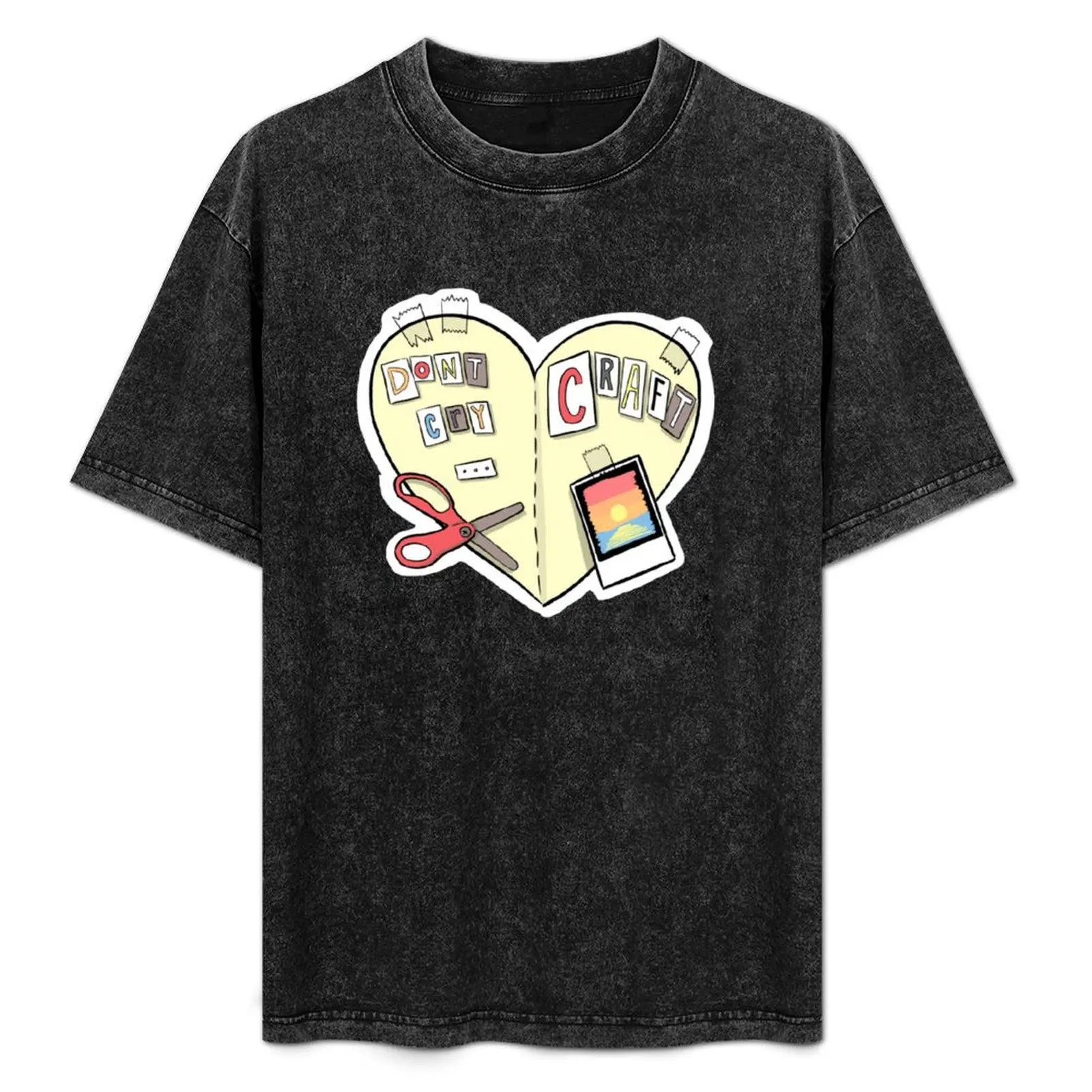 

Don’t Cry, Craft T-Shirt Relaxed Fit Casual Short Sleeve Top
