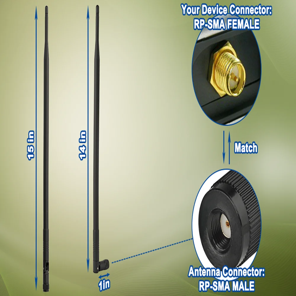 

Superbat 9dbi 698-960 МГц 1710-2700 МГц 4G LTE Внешняя антенна RP-SMA Male (Female In) Всенаправленная для повышения беспроводной сети