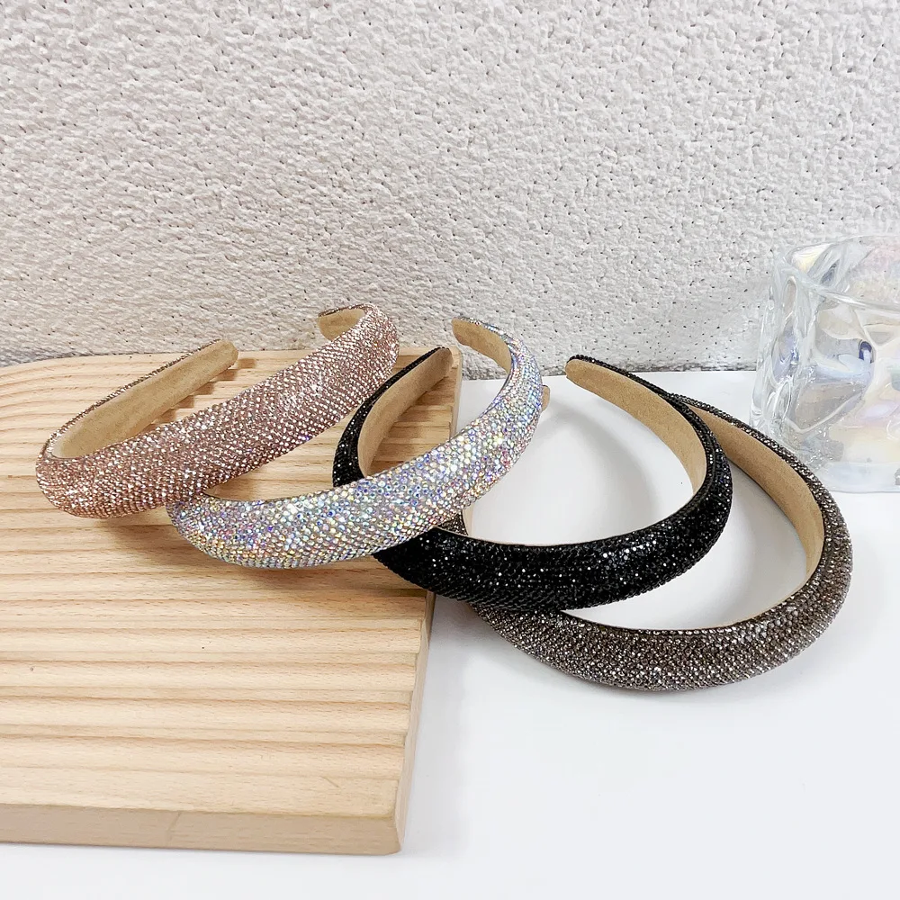 Full diamond sponge headband super shiny high-end headband fashionable women\'s hair accessories