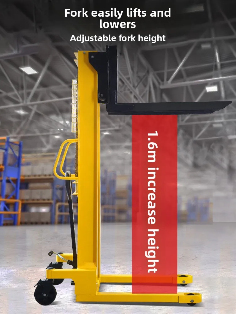 Manual Lifting Truck 2/3 Tons, Truck Lifting Stacker, Hand Push Loading and Unloading Truck, High-quality Ground Cattle Forklift