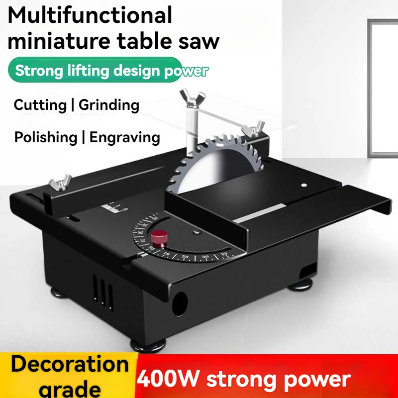 1200W Mini Desktop Mini Table Saw Woodworking Small Chainsaw Table Grinder Model Saw Portable Cutting Machine