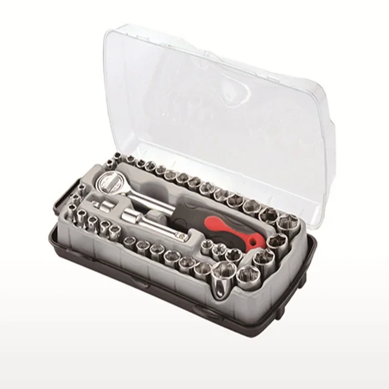 New Small 40 Pcs Socket Combination Set Auto Repair Tools Household Hardware Tools Hexagonal Socket Set Combination Tool