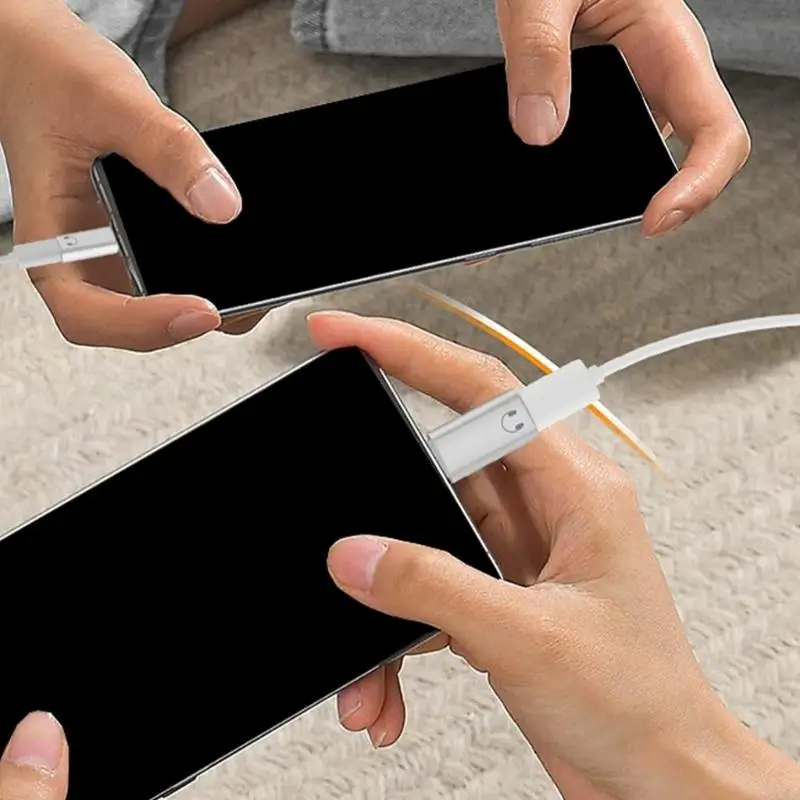 2025新しい安全で耐久性のある稲妻からUSB C男性アダプターUSB CからLightnings Audiosアダプター追加は必要ありません