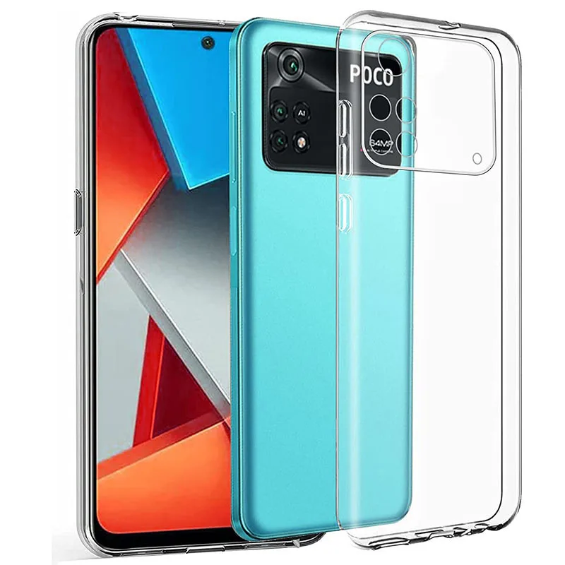 Transparent Clear Silicone Soft Case For Xiaomi POCO X5 X4 X3 F4 F3 F2 M5 M4 M3 Pro GT Ultra Thin Back Cover Shell Coque Fundas