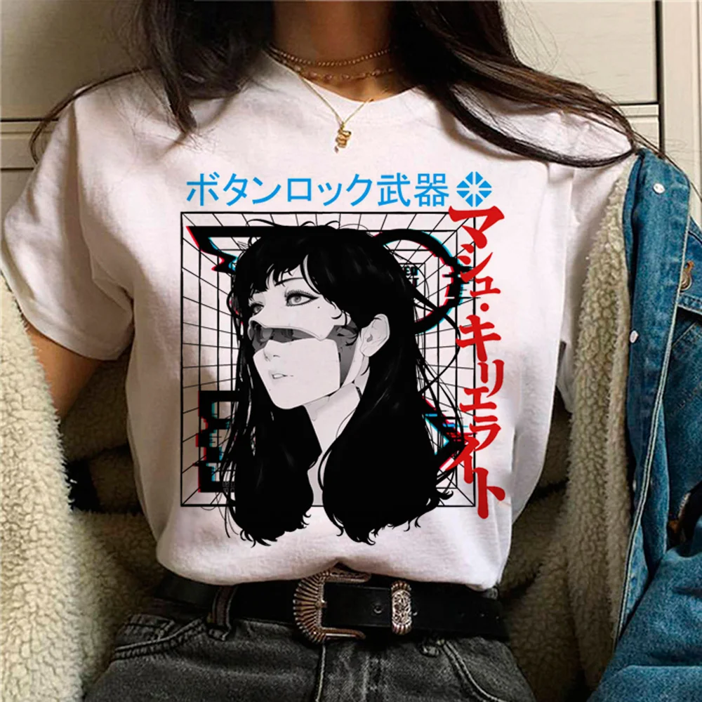 Techno t-shirts women streetwear graphic t-shirts girl streetwear harajuku clothing