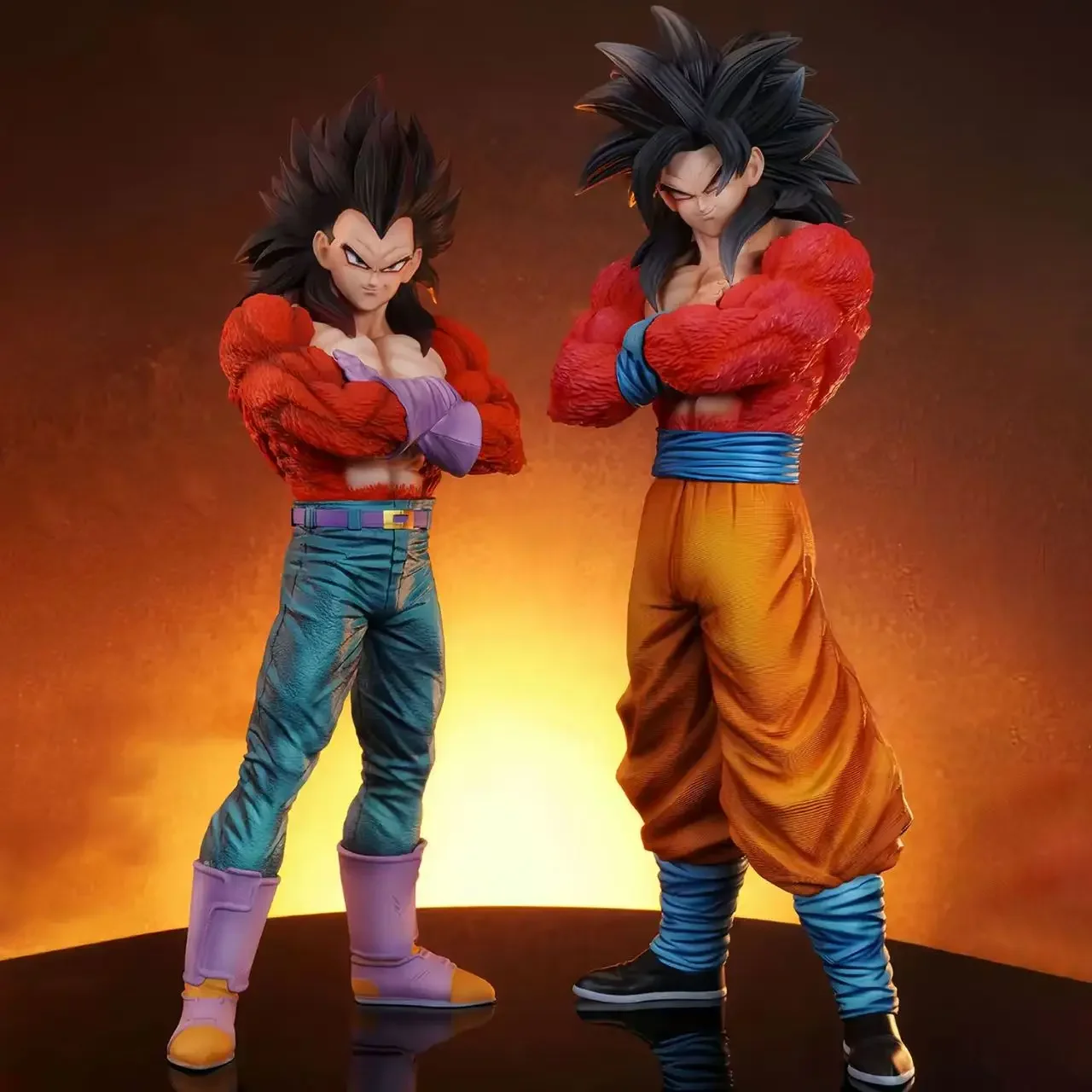 

32cm/12.5 inch Dragon Ball Anime Characters Super Saiyan4 Son Goku Vegito PVC Action Figure Collection Decoration Ornaments Toys