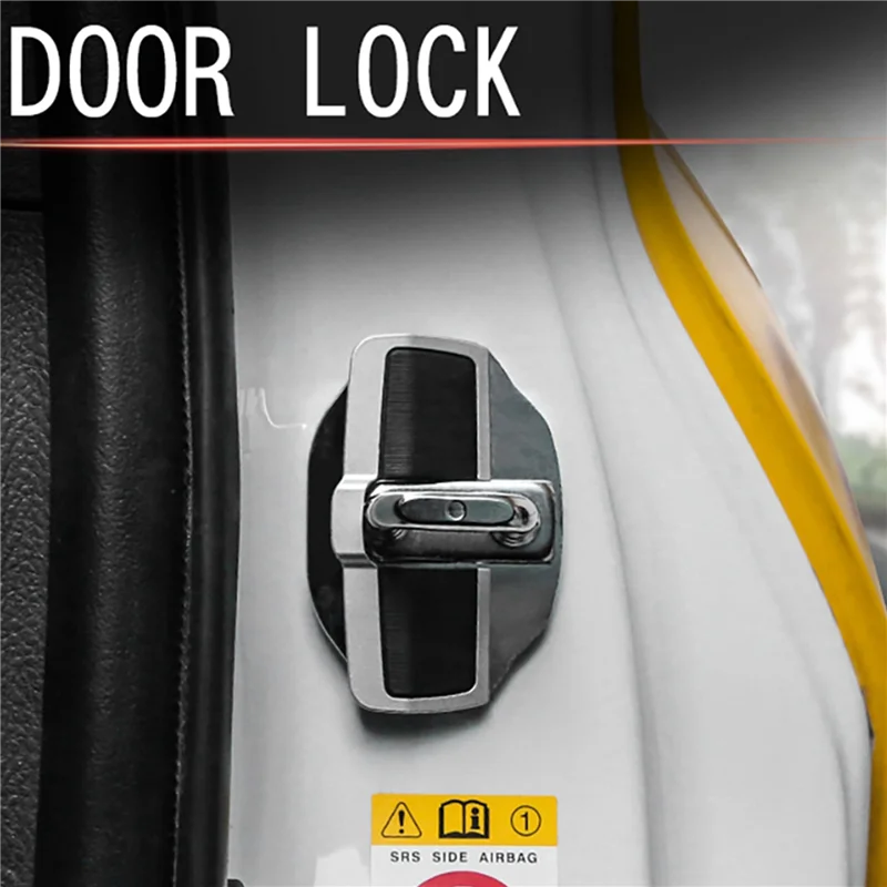 

6Set Car TRD Door Lock Buckle Upgraded Stabilizer Cover Latches Stopper For Lexus-Toyota Series Eliminate Abnormal Space