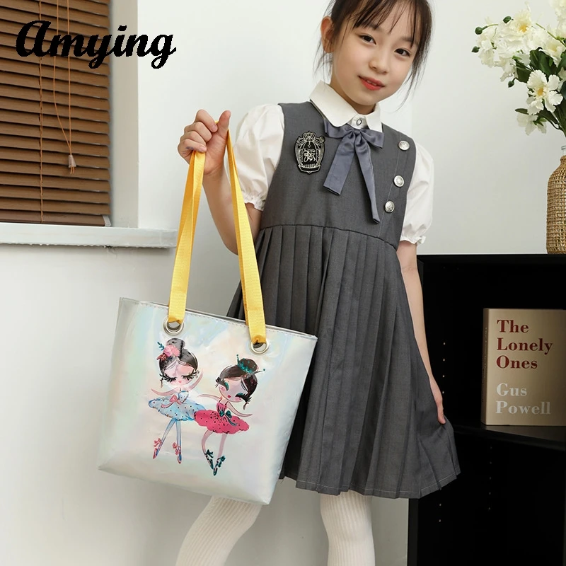 2024 Girls' Storage Bag Children's Dance Bag Colorful Dance Bag Handheld Gift Bag Girl Music Handbag Art Cartoon New