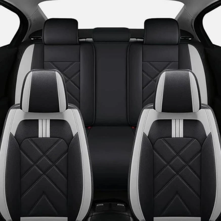 Anti-Slip  Breathable Car 5 Seat Cover For Toyota Camry 2007-2018 Front+Rear Seat Cushion Pad Full Set Adjustable Straps view 6