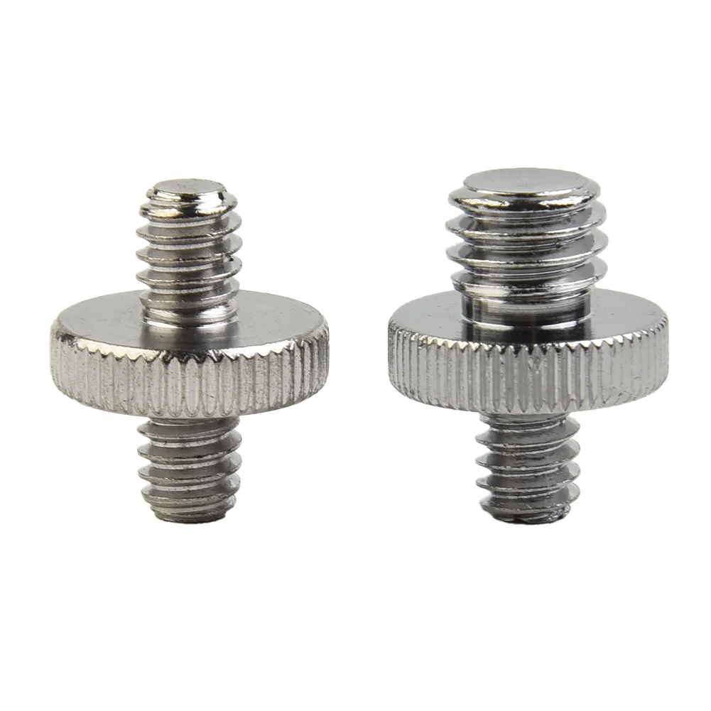 Adattatore per vite filettata maschio-maschio da 1pc per supporto per treppiede per fotocamera accessori per fotocamere tutti i tipi di ingranaggi con foro per vite da 1/4 "o 3/8"