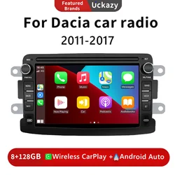 2din Android 13 autoradio GPS per Dacia Logan Dokker Duster Sandero Lodgy Renault Captur Symbor Duster Lada Xray 2 Stereo 4G DSP