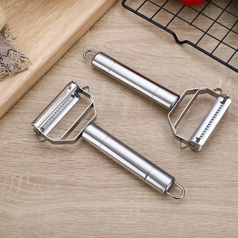 Stainless Steel Multi-function Peeler Slicer Vegetable Fruit Potato Cucumber Grater Portable Sharp Kitchen Accessories Tool