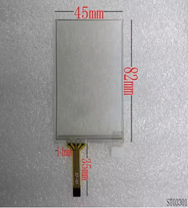 

3,3 дюймовый резистивный сенсорный экран 45X82 4-проводной