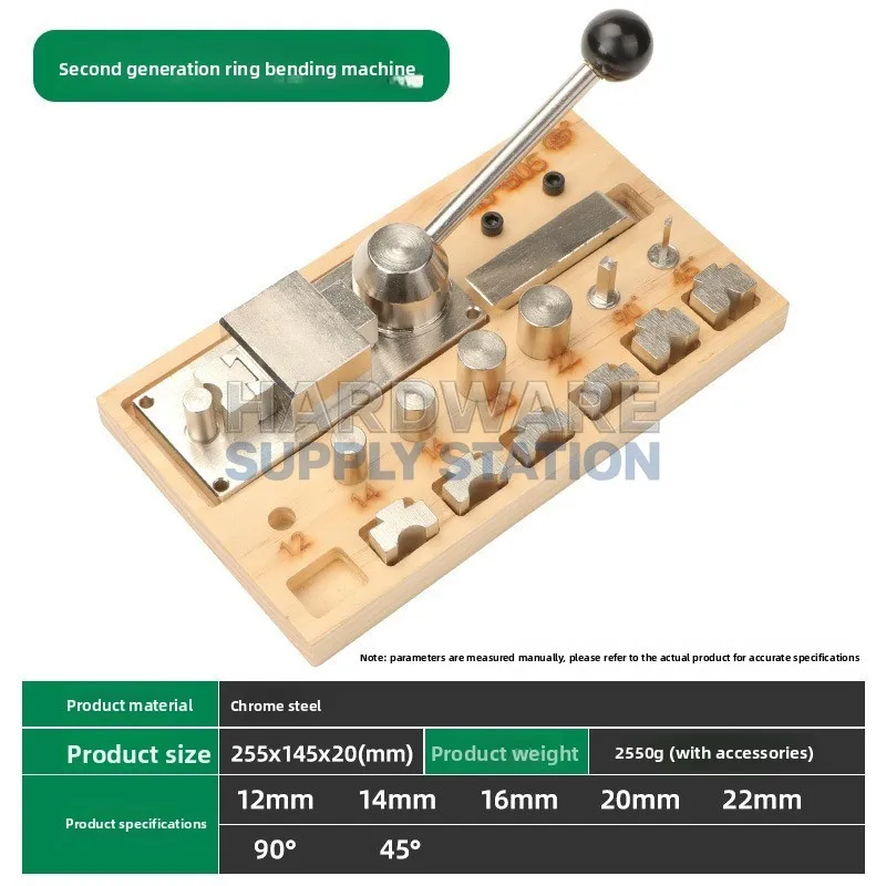 

Станок для гибки золотых и серебряных полос, станок для вальцовки золотых, серебряных, медных и алюминиевых полос, формирование под углом 45 и 90 градусов
