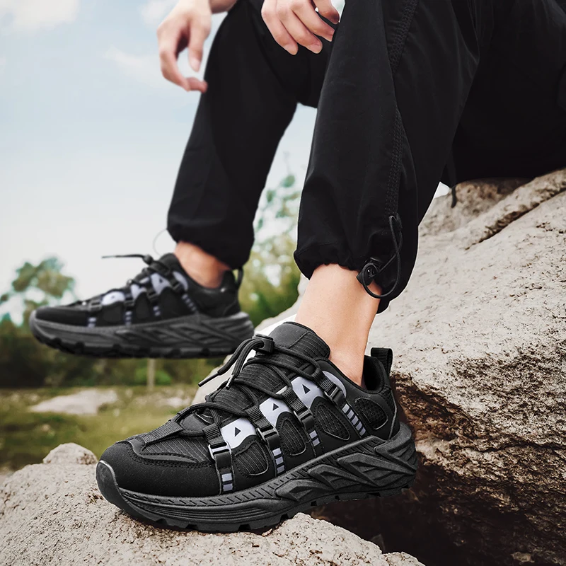 

Лето 2025 г., дышащая спортивная обувь индивидуального дизайна, повседневные и удобные мужские кроссовки с мягкой подошвой, противоскользящие, размеры 39-45