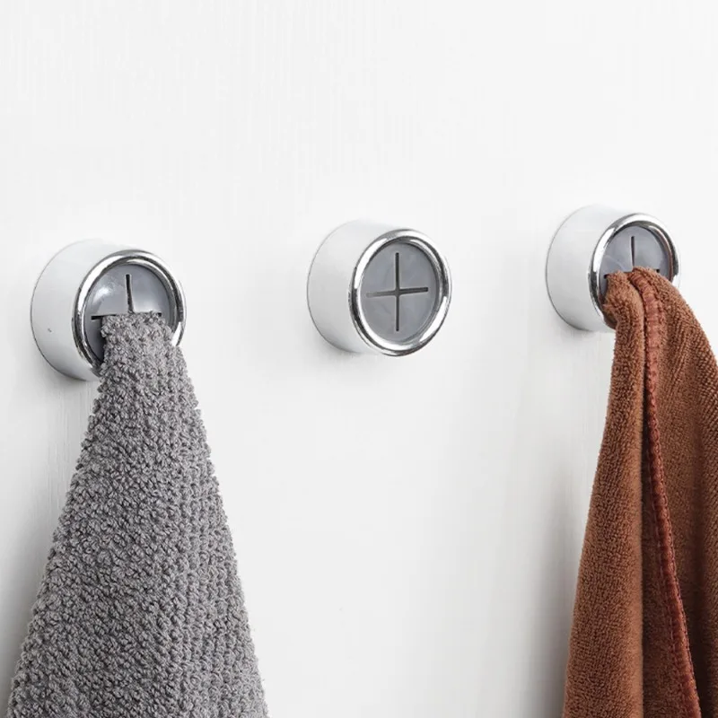 Self Adhesive Towel Plug Holder Wall Mounted Bathroom Towel Hooks Storage Rack Waterproof Kitchen Rag Dish Cloth Organizer Hooks