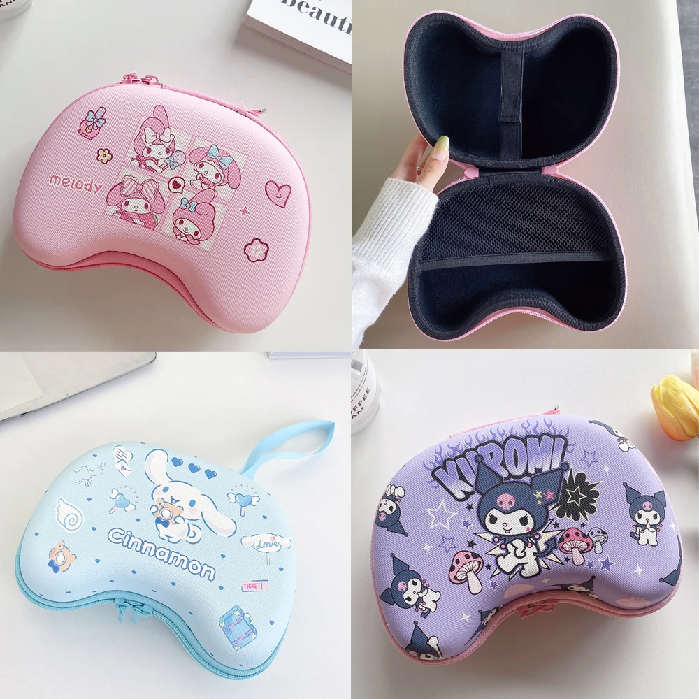 EVA Hard Gamepad Carry Bag For Nintendo Switch Pro PS5 PS4 Xbox Series Protective Case Pochacco Melody Cinnamoroll Kuromi Kitty