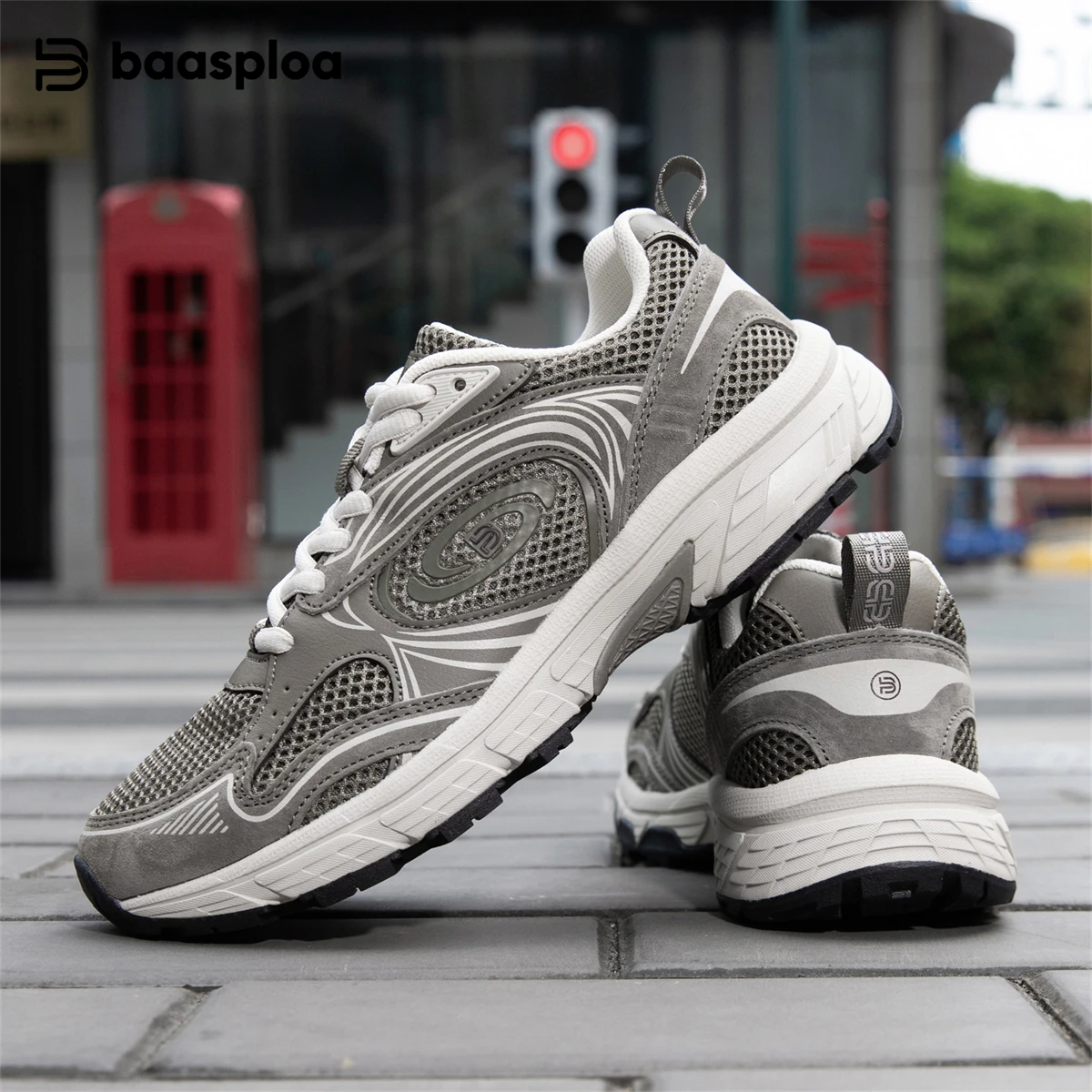

Baasploa Women Running Shoes Lightweight Breathable Mesh Sneakers Non-Slip Jogging Walking Sport Shoes
