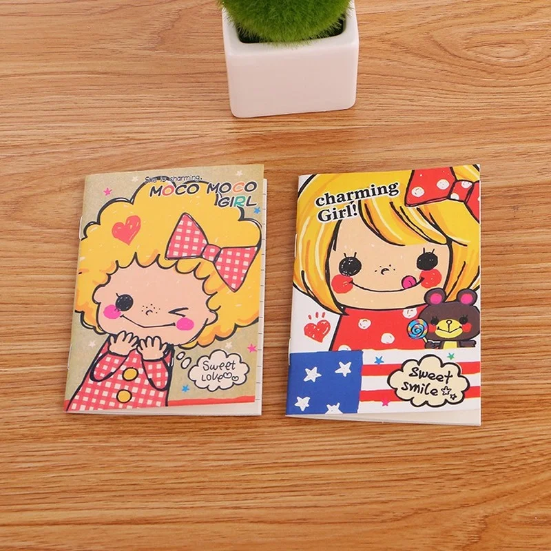 10 pcs/lot Creative Cute small Notebook Kawaii Cartoon Pupils Memo Notes Portable Diary Mini Notepad Student Prizes Stationery