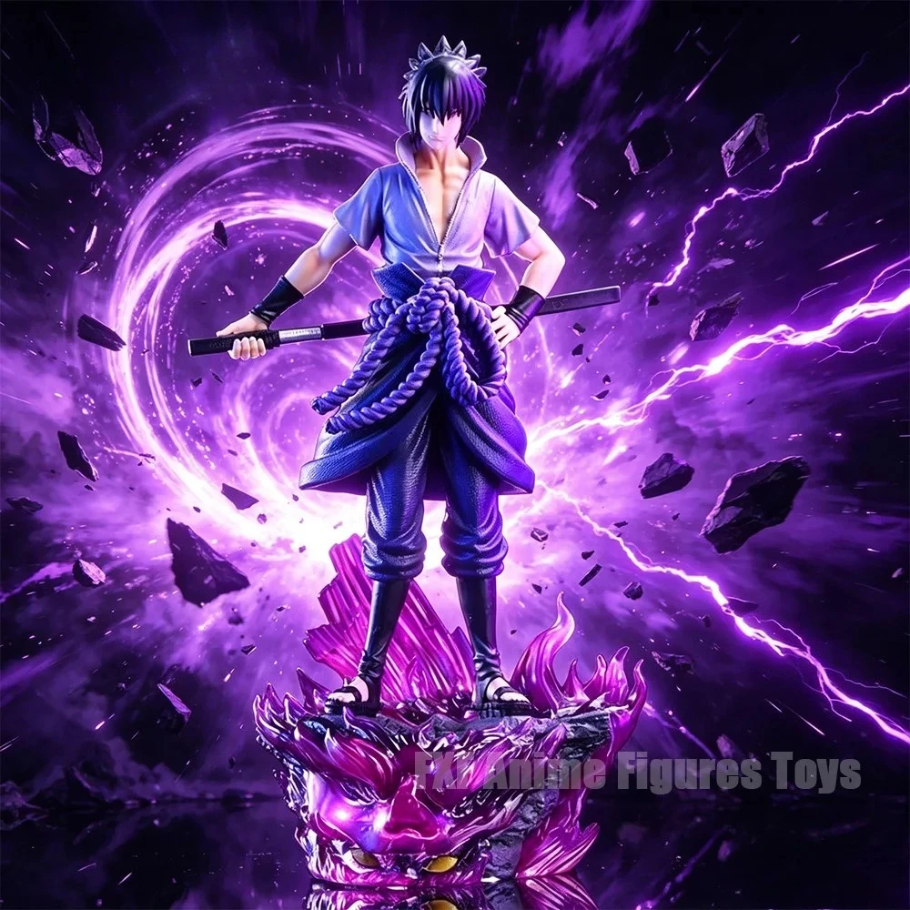 36cm Anime-Figur Uchiha Sasuke Actionfiguren PVC Desktop-Ornament Sammlermodell Spielzeug Geschenke
