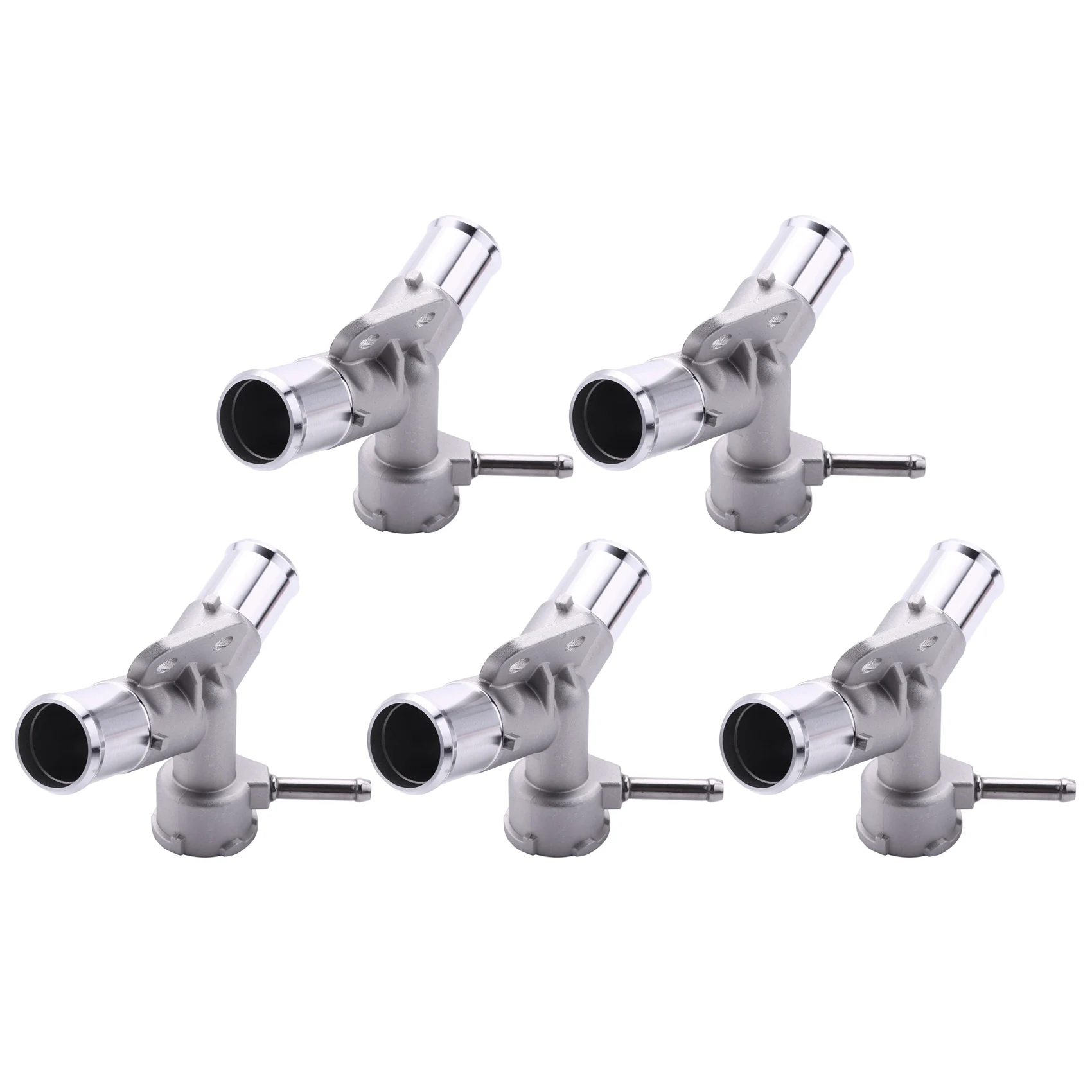 5X Aluminium Engine Radiator Filler Neck Coolant Thermostat Housing Water Pipe for Toyota Yaris Belta Vios Vitz