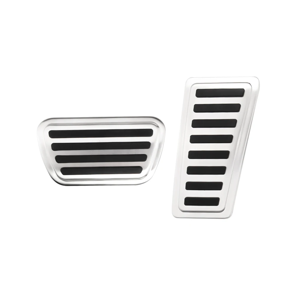 Pedais de carro de aço inoxidável para Dodge Ram, freio a pé, pedal do gás, tampa da almofada, 1500, 2500, 3500, 2019, 2020, 2021