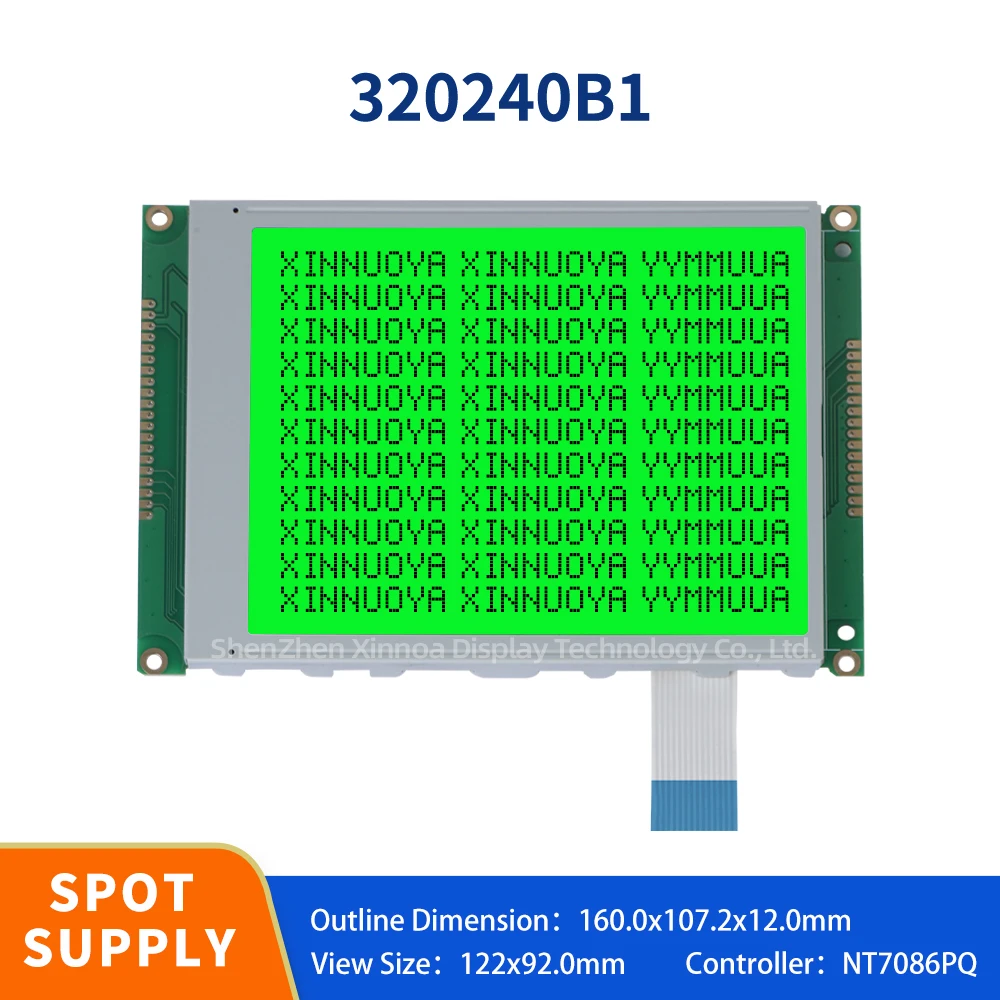 Exporting To Europe And America 320240B1 Graphic Lcd Display Screen Emerald Green Light Black Characters Sed1335 320*240