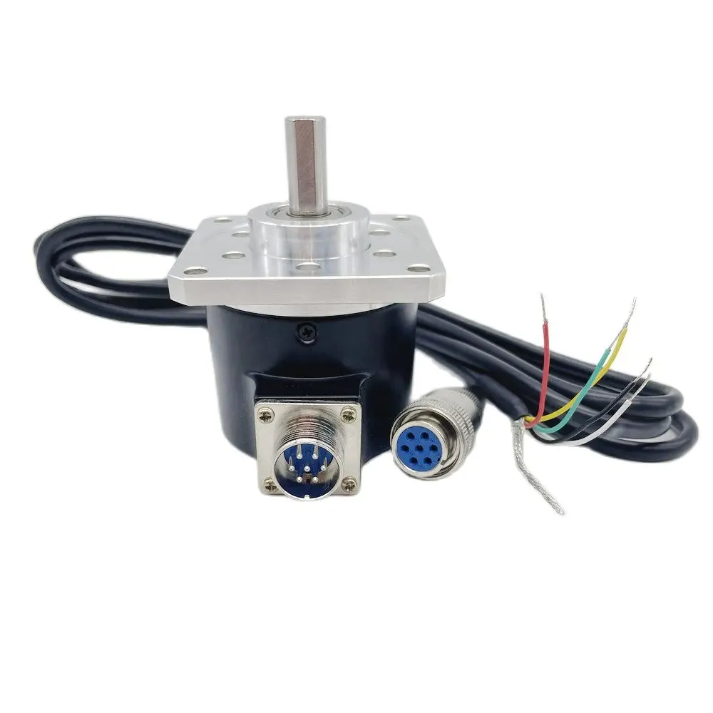 Square Flange Photoelectric Rotary Encoder EL63D1000Z5/28P10S3MR Replacement GHSF58-10C1000BMP526 1000ppr Push Pull Output