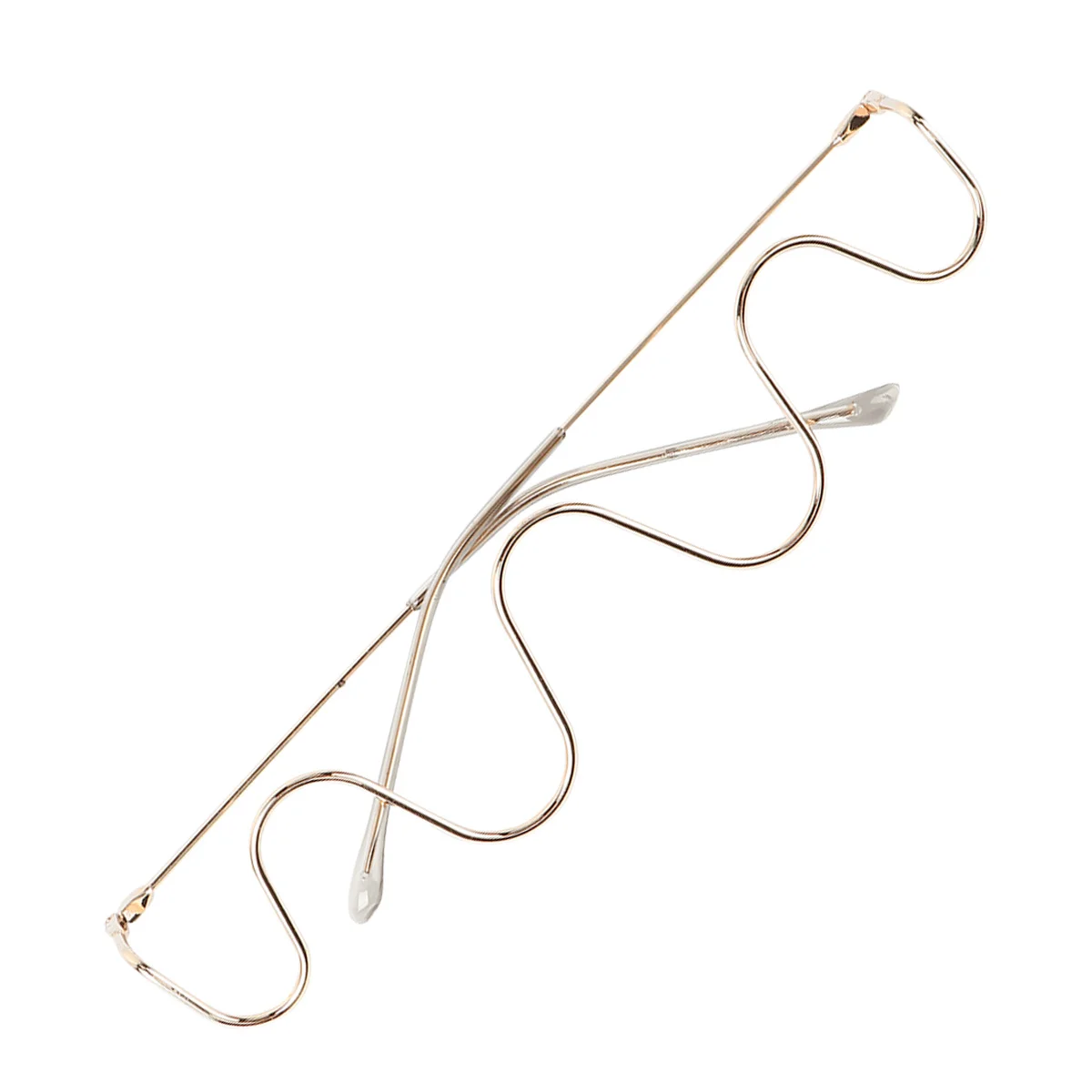 

1 pc Diamond-Rimmed Glasses Frame Decorative Lensless Spectacle Frame Handmade Prop For Party Festival Outdoor Photography Funny