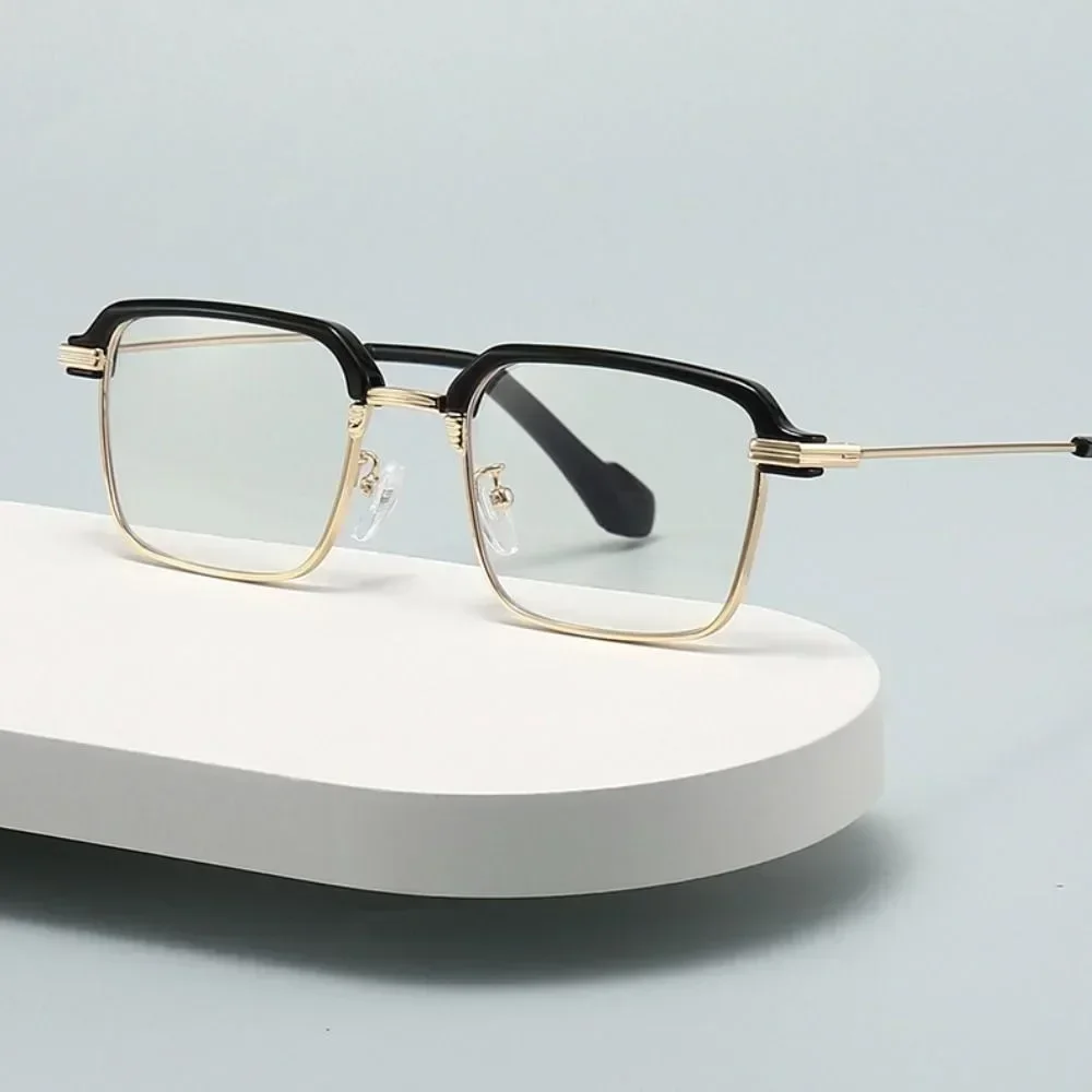 Farbwechsel Anti Blaulicht Brillen trend ige Männer Halb rahmen photo chrome Lesebrille High Definition klare Linse Brille – Detail 14