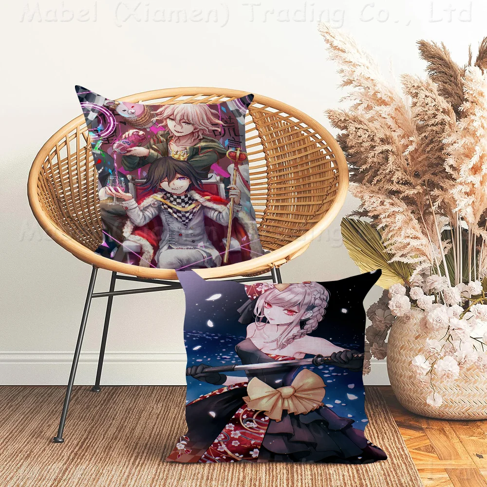 

Anime Danganronpa Hot Cushion Cover Pillowcase Upholstery Sofa Throw Pillow Home Decor Pillowcas