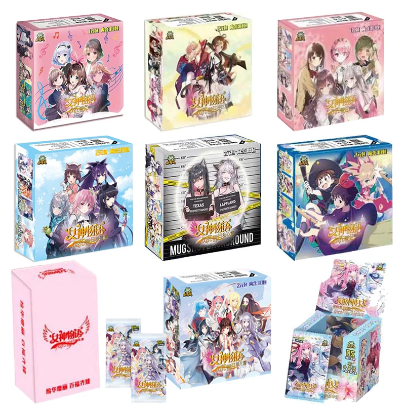 Goddess Story Collection Cards Board Playing Games Carts Paper Kids Toys Anime Gift Table Christmas Brinquedo