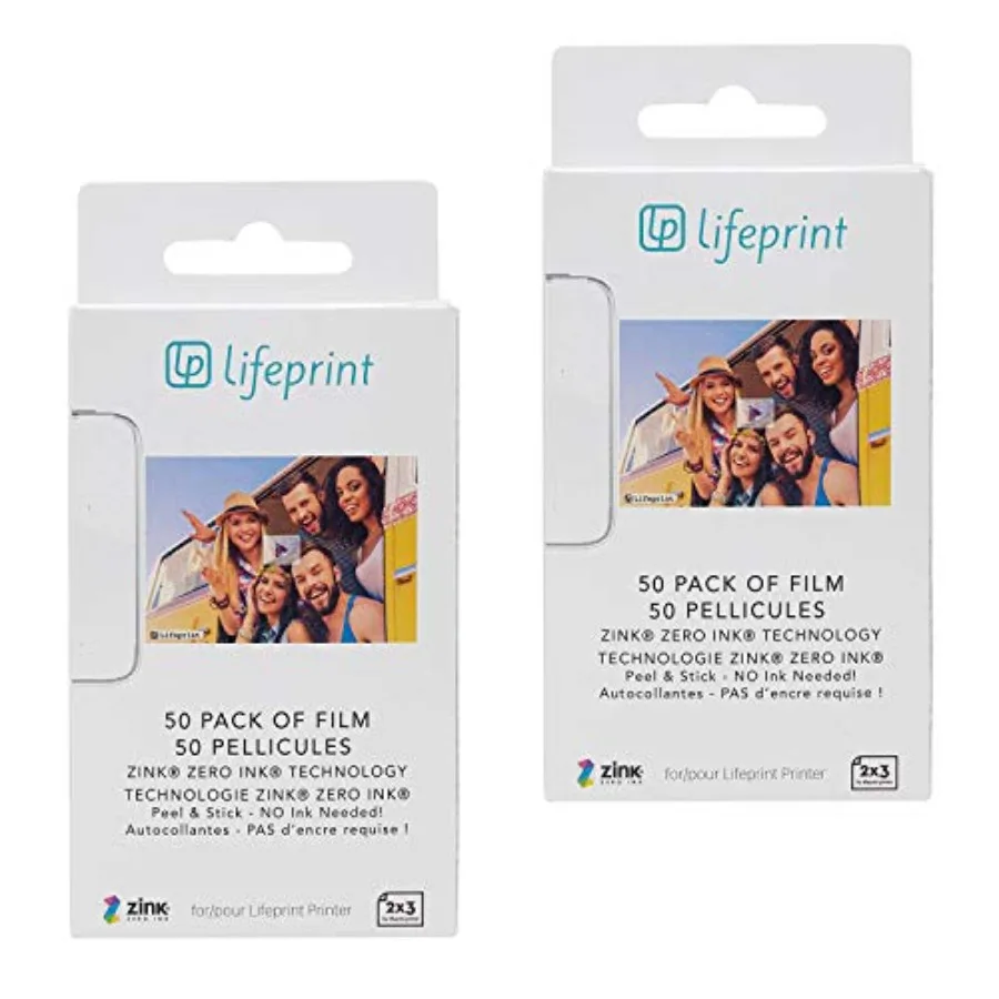 

Premium Zink Instant Print Photo Paper 100 Pack Compatible with Printers