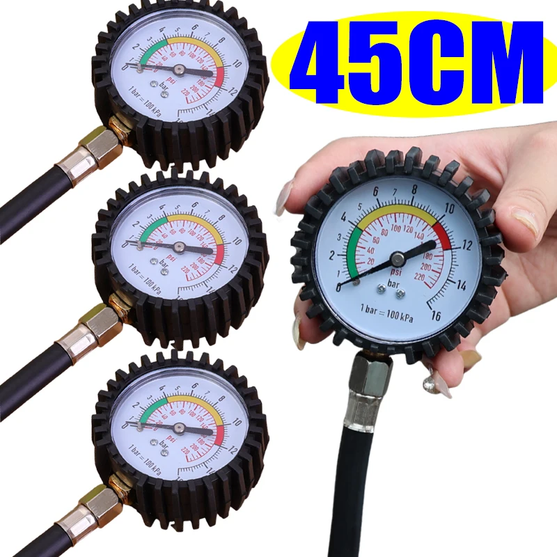 

Многофункциональный автомобильный мотоциклетный манометр для шин, монитор давления в шинах, тестер воздушного компрессора, циферблатный манометр, насос для накачивания, инструмент