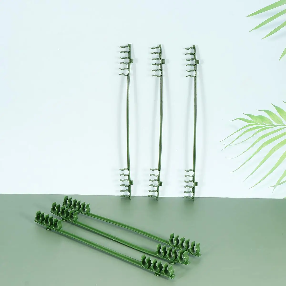 50 pz plastica croce braccio fibbia pomodoro cetriolo vite supporto giardino palo connettore traliccio paletti riutilizzabili