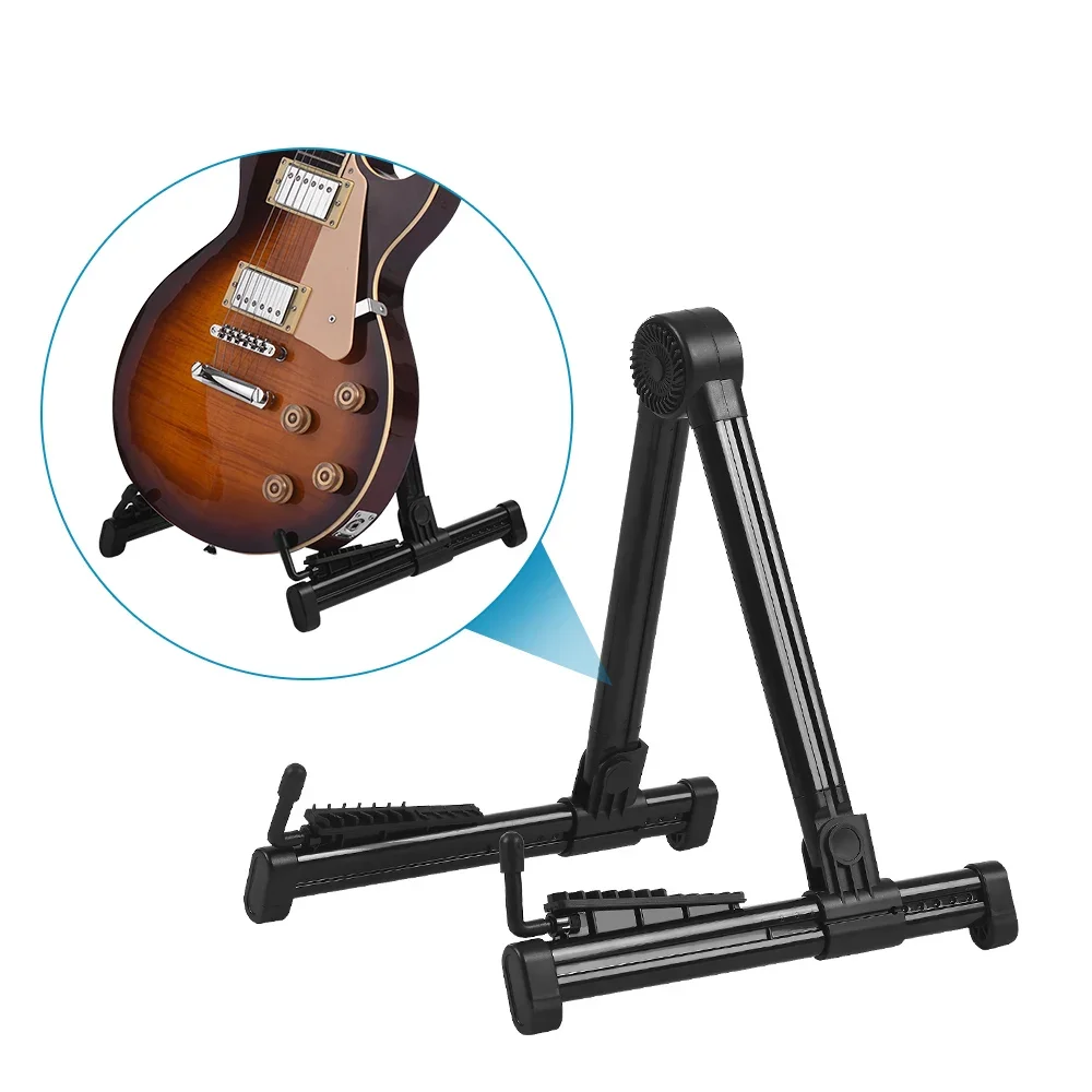 Portable Guitar Stand Holder ABS Plastic Retractable Foldable Stand Holder for Bass Guitar Violin Ukulele for Guitarist