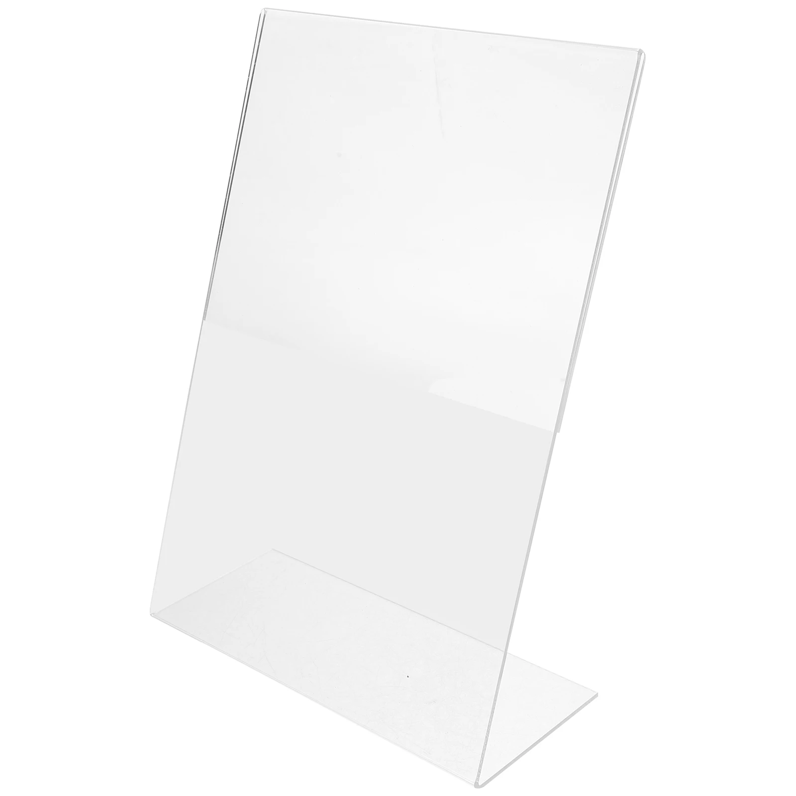 

Acrylic Table Sign Holder Clear A4 210x297mm Display Stand for Menu Events Cafes Restaurants Tabletop Poster Stand