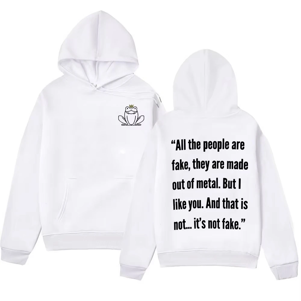 Harajuku Oversized Fleece Sweatshirts Streetwear Young Royals Hillerska Skolan Hoodie Frog Prince All The People Are Fake Hoodie