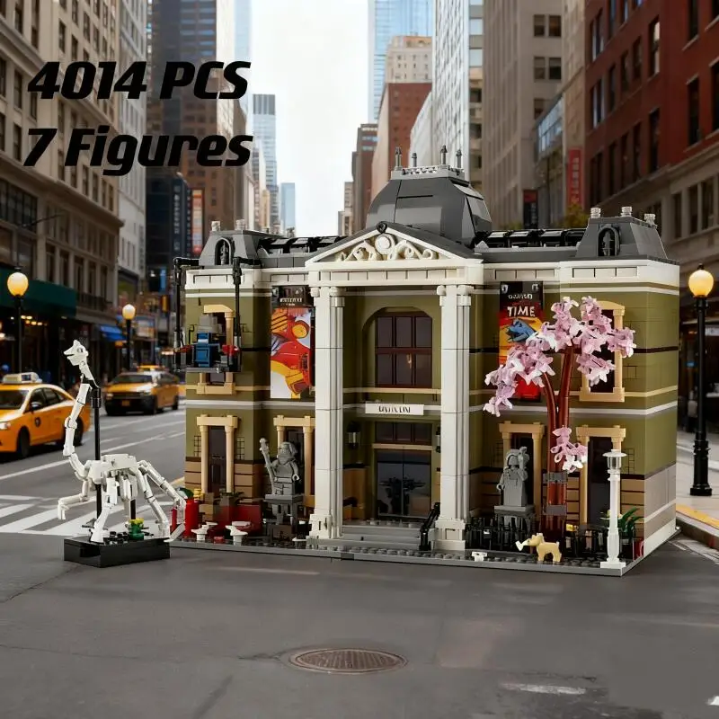 

2025 4014 Pcs Natural History Museum Modular Building Christmas Architecture Bricks Toy for Kids Gifts City MOC StreetView 10326