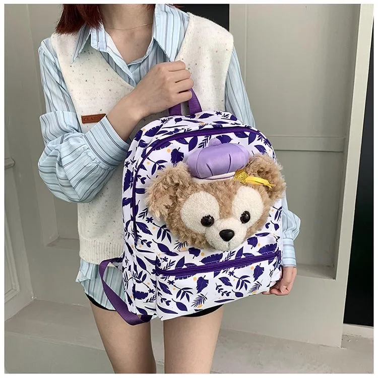 

Shanghai Disneyland Disney Cartoon Bear Duffy shoulder bag Backpack Lovely Schoolbag Kindergarten Kids gift
