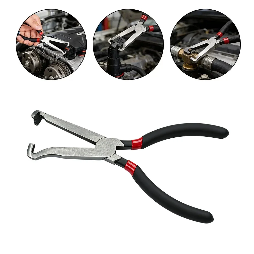 Professional Grade Automotive Electrical Disconnect Pliers Carbon Steel - Fuel Line and Vacuum Hose Removal Repair Tool