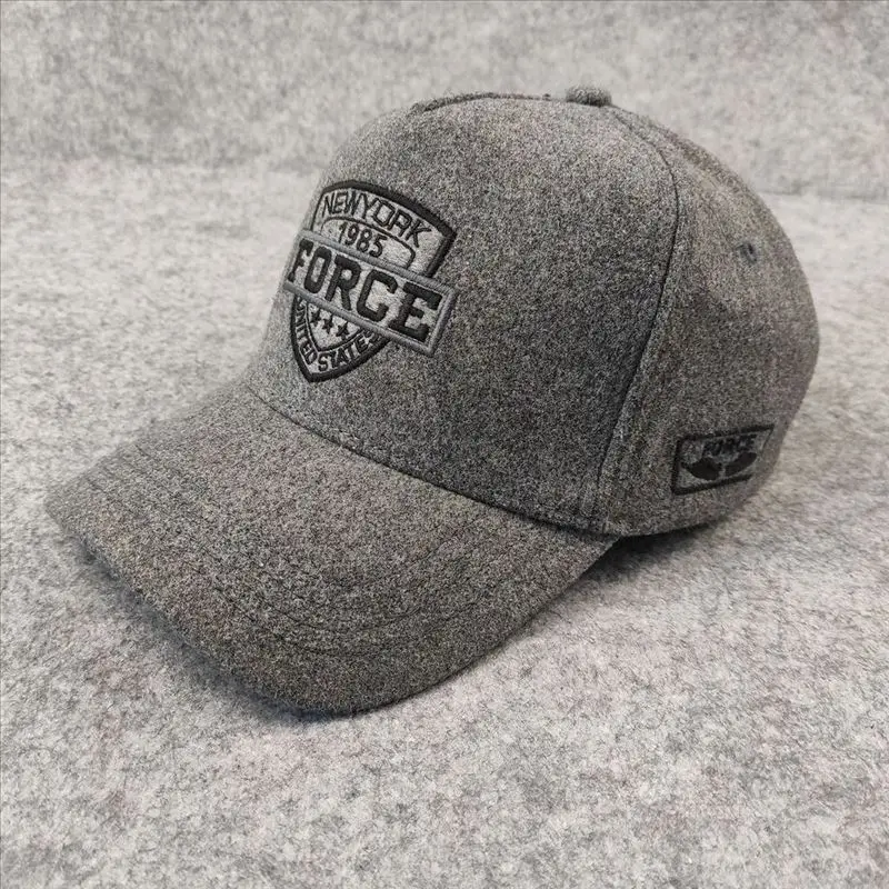 Unisex Autumn Winter New High Crown 5-Panel Baseball Cap Large Size Casual Hat