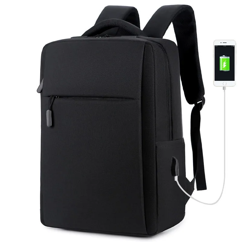 Verbesserter Computer-Rucksack, Dual-Umhängetasche, Notebook-Rucksack, Geschenktasche mit USB-Aufladung für Business-Laptoptasche