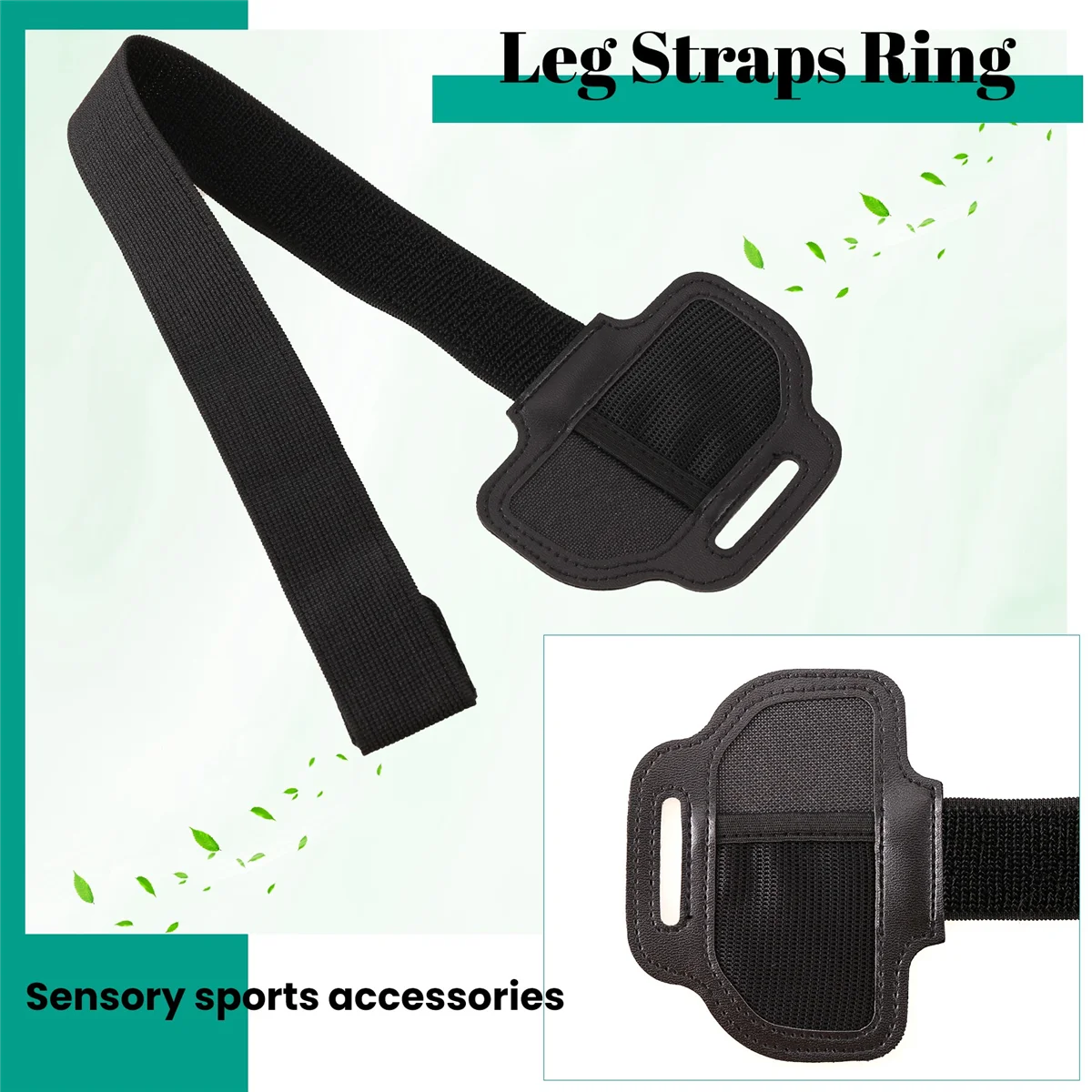 ACKOR для переключателя, ремни для ног, кольцо, подходит для ног, регулируемые эластичные спортивные ремни, кольцо Adventure для Nintendo Switch