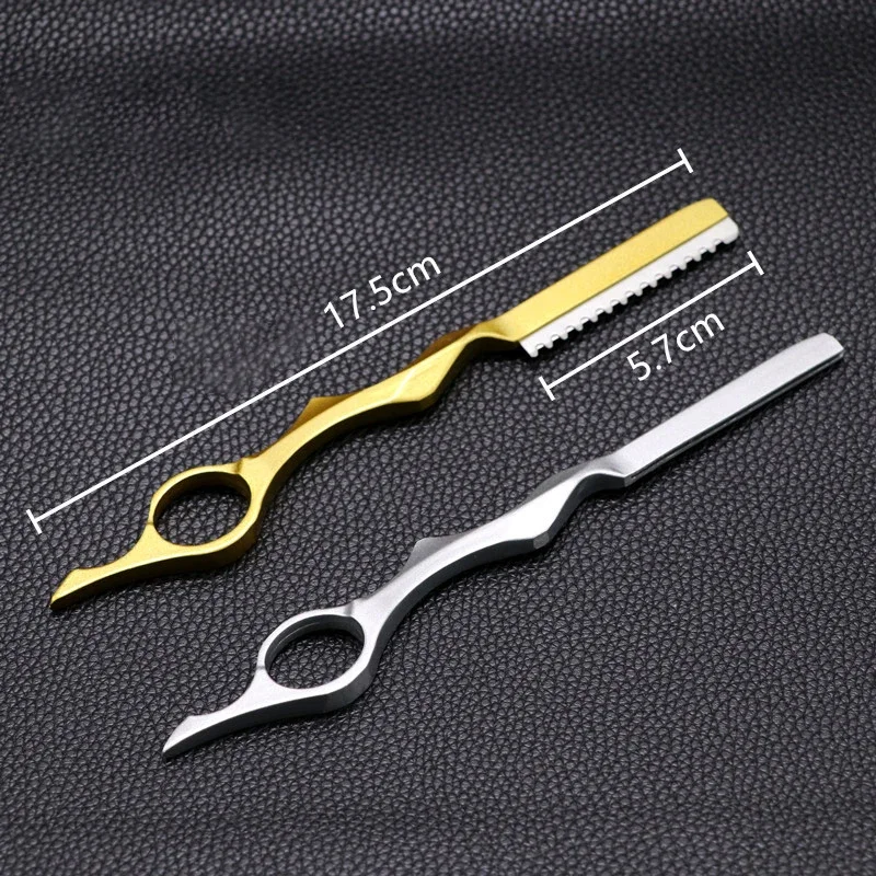 Hair Razors Shavel Cut Hair Cutting Fine Thinning Trimming Alloy Shaving Knife Barber Hairdresser Tools Salon Professional