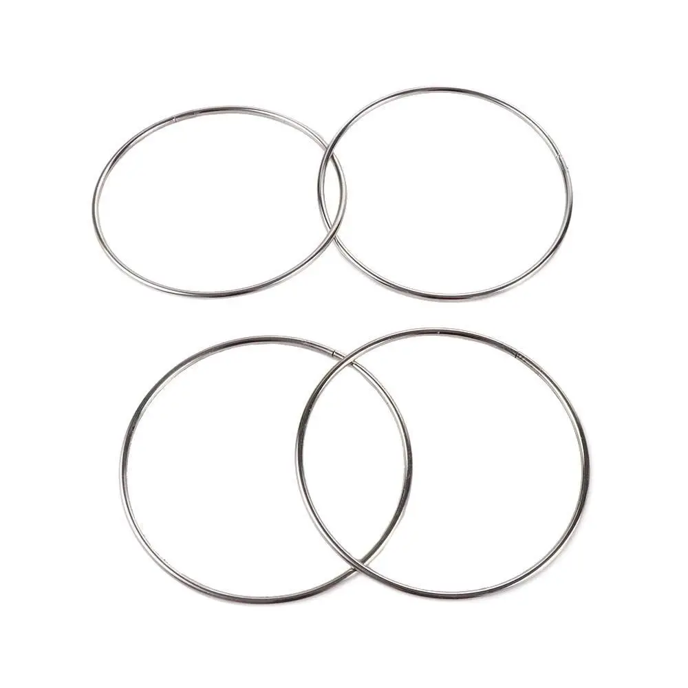 Stage Performance 4pcs Classic Close-up Magic Props Playing Toys Iron Rings Metal Ring Magic Rings Magic Iron Hoops