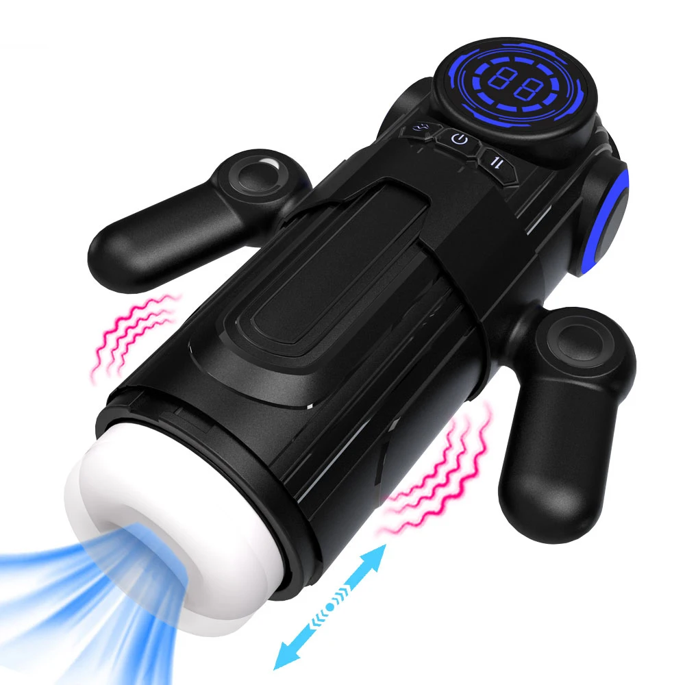 3 IN 1 Automatic Male Masturbator Sex Toys for Men Vibrator 9 Vibration 4 thrusting Sucking Masturbation Cup Stroker Adult Toy